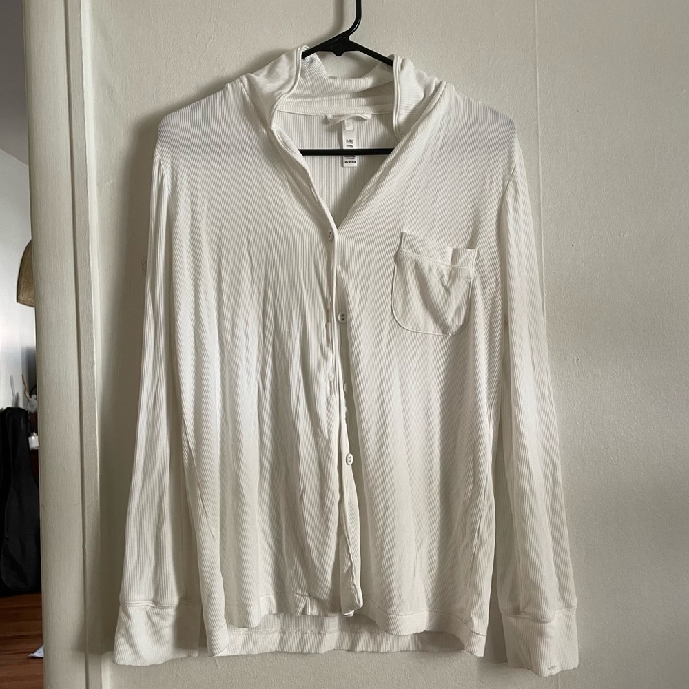 SKIMS Button Up Long Sleeve Lounge Size XS